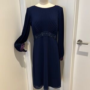 Patra Blue Long Sleeve Dress